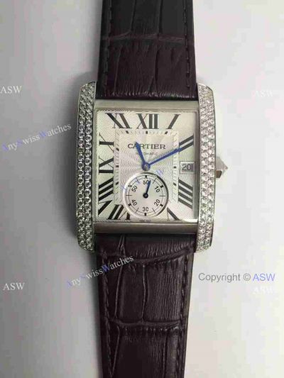 Replica Swiss Cartier Watch Diamond Bezel
